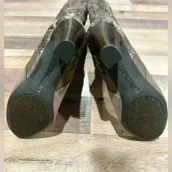 6M Cosmopolitans snake skin brown suede boots. Brand New without tag - Picture 5 of 6